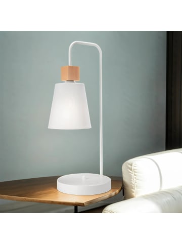 Licht-Erlebnisse Tischlampe (H)52 cm in Weiß HolzWeiß Holz