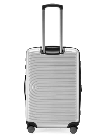 Hauptstadtkoffer Mitte - Mittelgroßer Koffer Trolley Reisekoffer TSA, 68cm, 4 Rollen, 88 L in matt Weiß