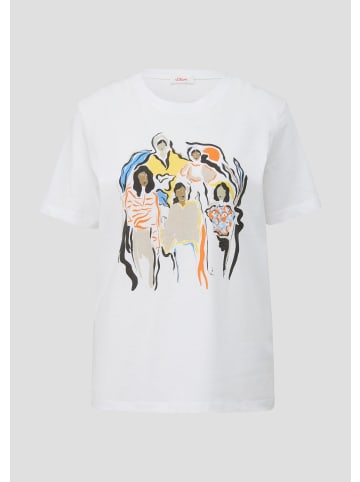 s.Oliver T-Shirt in 01E0_weiß