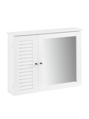 SoBuy Wandschrank in Mattweiß - (W) 15 x (H) 49 x (L) 65 cm