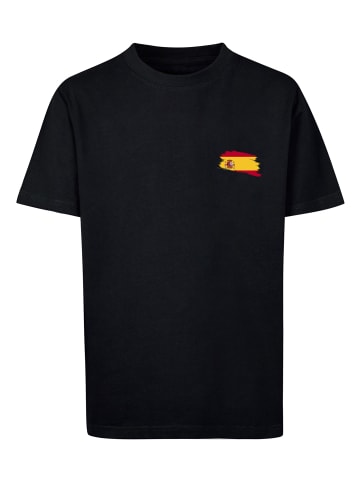 F4NT4STIC T-Shirt Spain Spanien Flagge in schwarz