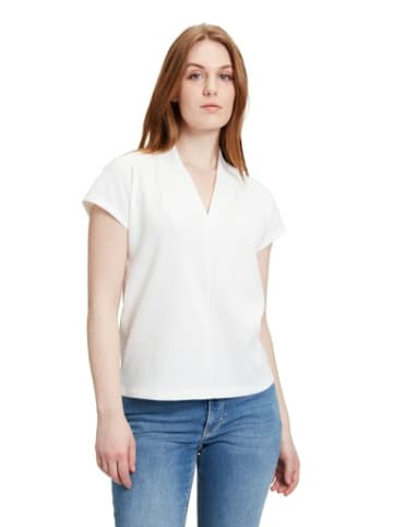 BETTY & CO V-Kragen T-Shirt für Damen in Weiß