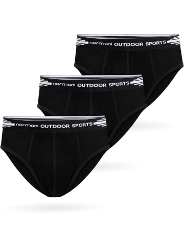Normani Outdoor Sports Normani Outdoor Sports 3er Pack Herren Merino Slip in Schwarz