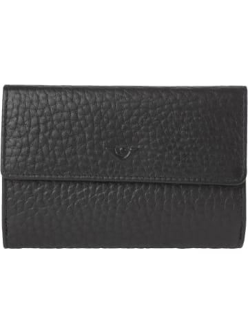 VLD VOi Leather Design Hirsch Brenna Geldbörse Leder 15 cm schwarz