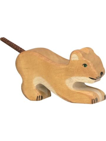 Holztiger Löwe aus Holz - klein, spielend - ab 3 Jahren