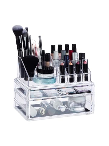 relaxdays Make Up Organizer in Transparent