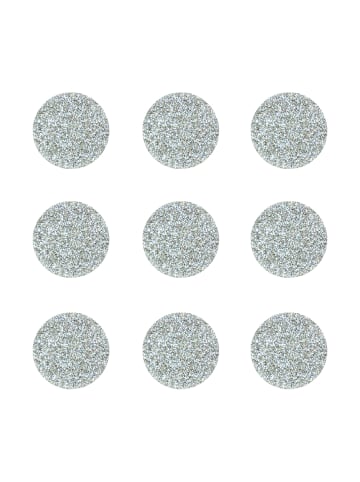 Fabfabstickers Deko-Glitzerpunkte in Silber