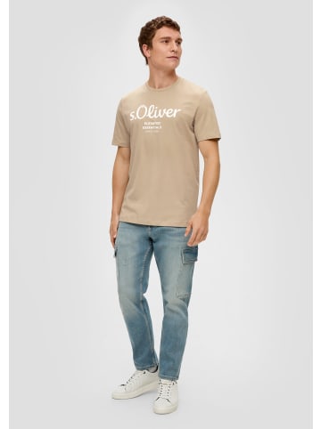 s.Oliver T-Shirt kurzarm in Beige