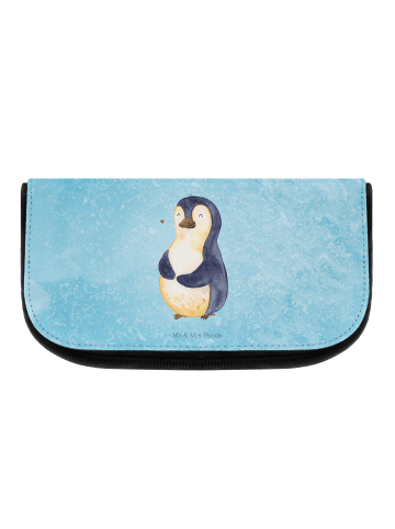 Mr. & Mrs. Panda Kosmetiktasche Pinguin Diät ohne Spruch in Eisblau