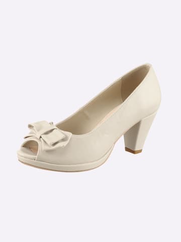 Andrea Conti Peeptoe in creme