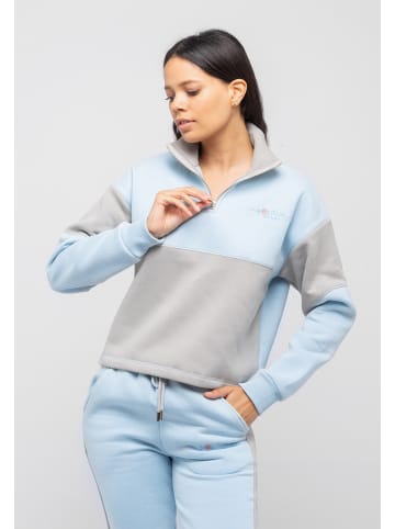 Tom Barron Freizeitanzug Tom Barron Women Casual Regular Size Tracksuit With Embroidery in BLAU