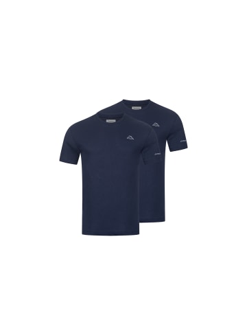 Kappa Kappa 2er Pack Herren-T-Shirt Basic mit Rundhals Ausschnitt in 2xNavy