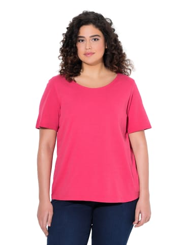 Ulla Popken Shirt in dunkel rosa