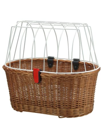 KLICKfix Doggy Basket 40 - Hundefahrradkorb (Korbklip) 52 cm in braun