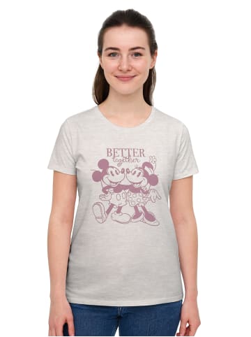 Disney Disney Minnie Mouse T-Shirt Better together Oberteil Shirt Top in beige