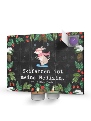 Mr. & Mrs. Panda adventskalender mit duftkerzen Hase Skifahren m... in Kreidetafel
