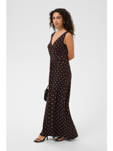 Kleid KAbella Tight fit in Coffee Bean/Chalk Dot