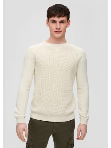 QS Strickpullover in 01W0_wollweiß