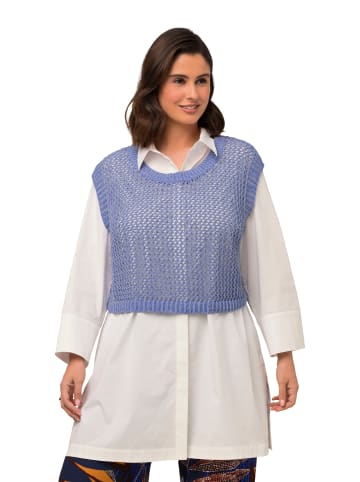 Ulla Popken Pullover in jeansblau