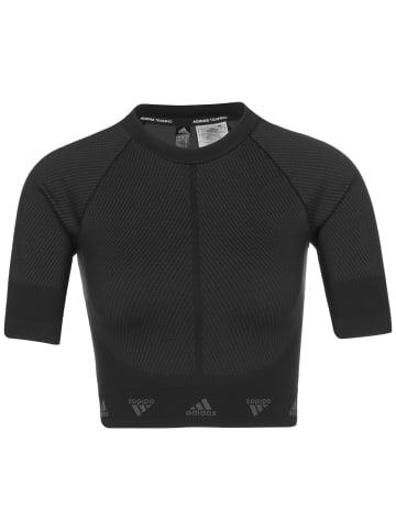 adidas Performance Trainingstop Aeroknit in schwarz / grau