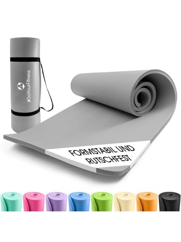 World Fitness Fitnessmatte Ashanti 190x100x1cm grau grau