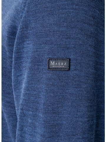 März Pullover V-Ausschnitt 1/1 Arm in Blau