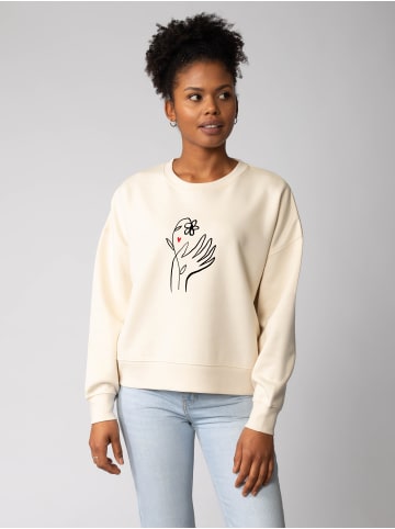 wat? Apparel Sweatshirt Self love in Natural Raw