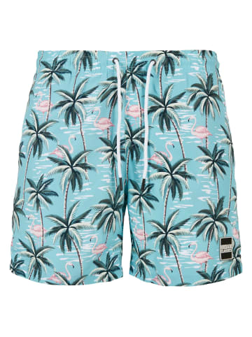 Urban Classics Badeshorts in tropical bird aop