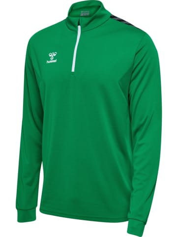 Hummel Trainingsjacke "Hmlauthentic Half Zip Sweat" in Multicolor