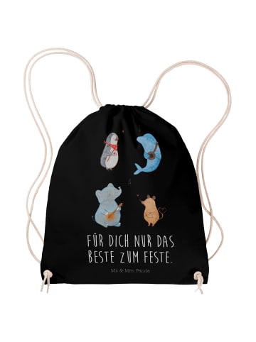 Mr. & Mrs. Panda Gym Beutel Big Einheit mit Spruch in Schwarz