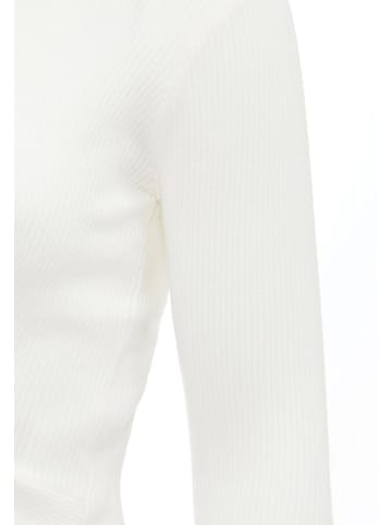 leo basics Damen Strickpullover in Wollweiss
