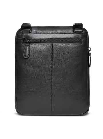 Bugatti Nome Umhängetasche Leder 21 cm schwarz