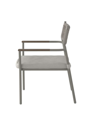 home24 Gartenstuhl Kiran 2er-Set in Grau