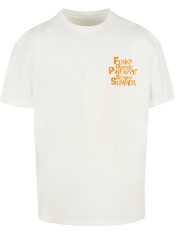 Merchcode T-Shirt "Funky Pineapple Oversized T-Shirt" in Weiß