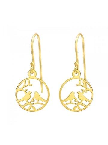 Alexander York Ohrringe VÖGEL in Gold aus 925 Sterling Silber, 2-tlg. in gold