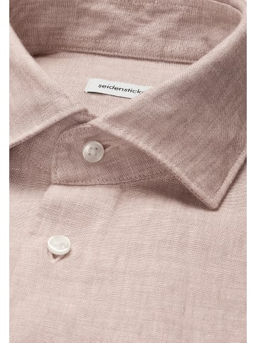 Seidensticker Leinenhemd Slim in Beige