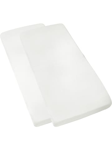 Erwin Müller Single-Jersey Kinder-Spannbettlaken im 2er-Pack Murnau in weiß