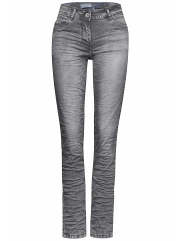 Cecil Straight Leg Jeans für Damen in grau