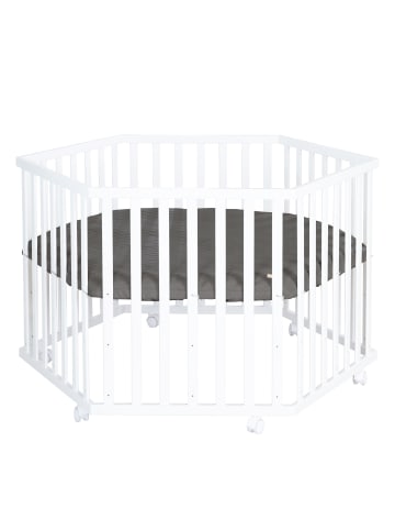 roba Laufgitter 6-eckig mit Rollen & veganer Schutzeinlage höhenverstellbar