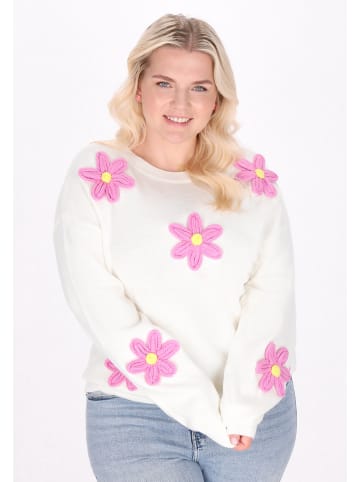 myMo Plus Size Sweater in white