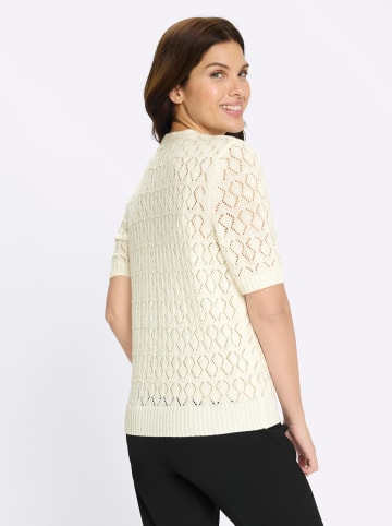 Sieh an! Strickjacke in ecru