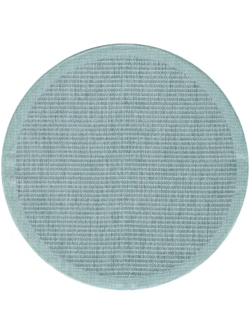 KADIMA DESIGN Teppich Outdoor Waschbar Einfarbig DAFNE Strapazierfähig OEKO-TEX in Blau