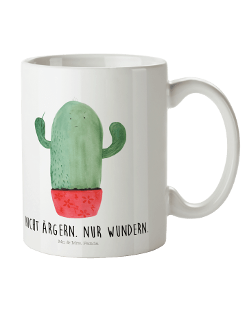 Mr. & Mrs. Panda Kindertasse Kaktus Wut mit Spruch in Weiß