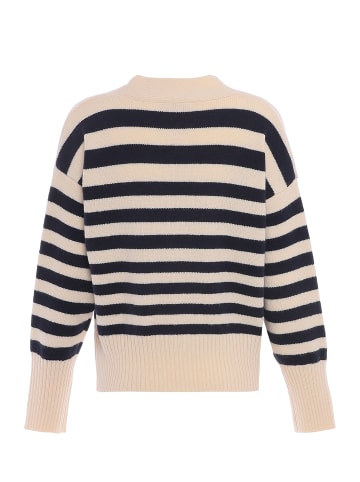 Blonda Damen Sweater in WOLLWEISS MARINE