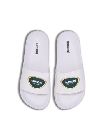 Hummel Hummel Badelatschen Pool Slide Erwachsene Leichte Design Wasserabweisend in WHITE/GREEN