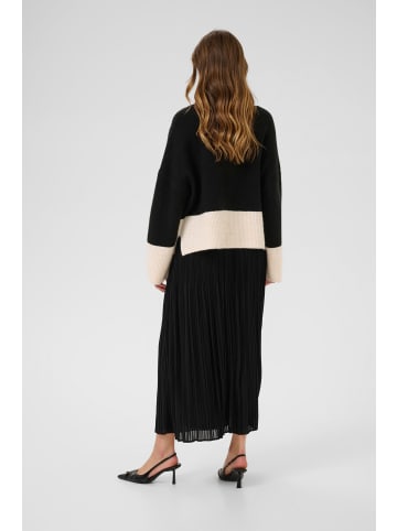 CULTURE Strickjacke CUnicky Oversize fit in Black/Whitecap