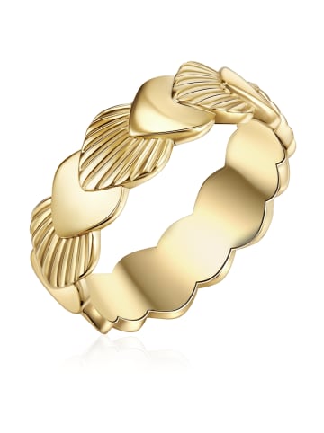 Lulu & Jane Ring Muschel aus Messing in gelbgold