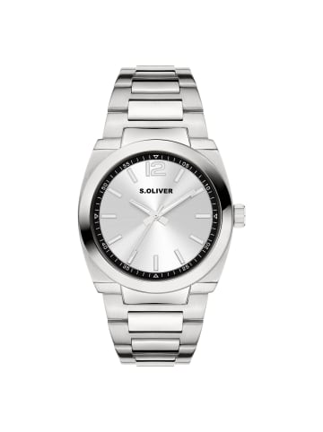 s.Oliver Armbanduhr Retro Time in silber