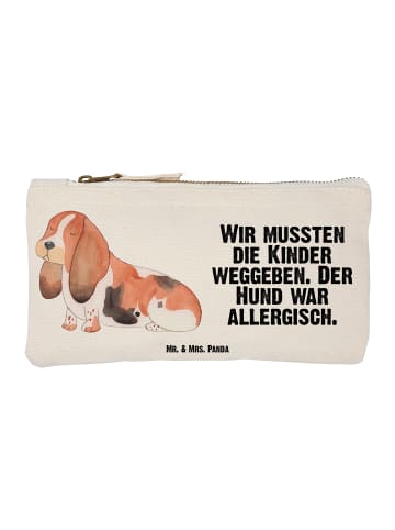 Mr. & Mrs. Panda Stoffbeutel Hund Basset Hound mit Spruch in Weiß