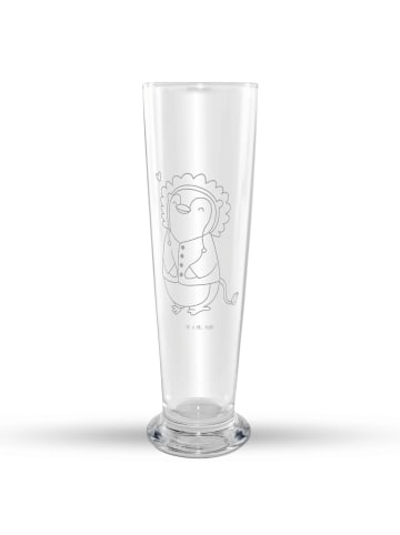 Mr. & Mrs. Panda Bierglas Löwe Astrologie ohne Spruch in Transparent